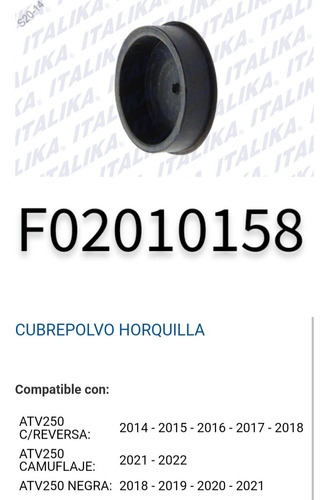 Cubre Polvo De Horquilla Atv250 C/ Reversa, Atv250 Camuflaje