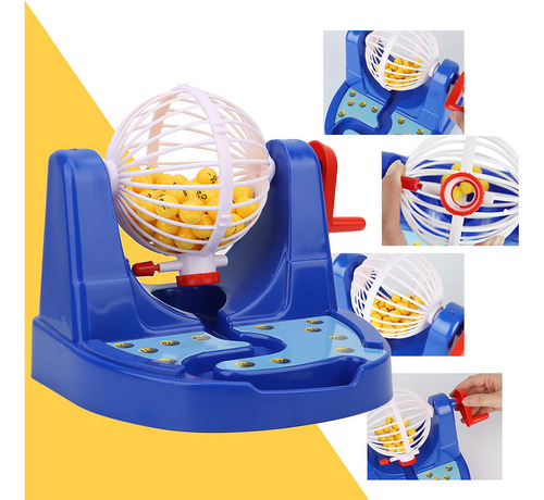 Mini Máquina De Bingo Para Niños Juego De Mesa Divertido