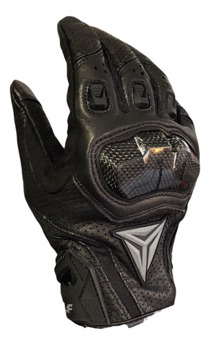 Guantes De Cuero 100% Transpirables Prot. Fibra De Carbono 