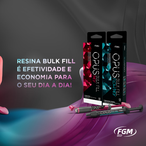 Resina Comp Odonto Foto Rest Opus Bulk Fill Flow Aps A1 Fgm