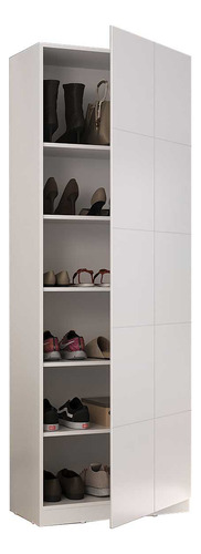 Sapateira Armário Multiuso 187cm Vertical 1 Porta 100% Mdf