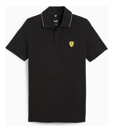 Polera Polo Scuderia Ferrari F1 Negro Corsa