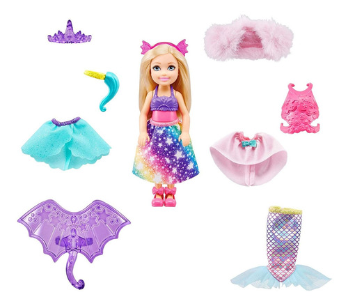 Conjunto De Muñeca Y Vestido Chelsea De Barbie Dreamtopia Co