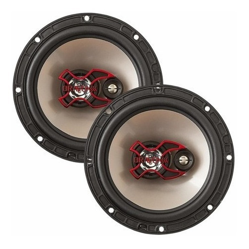 Par Auto Falante Triaxial Bravox 6 B3x60x 100w Rms