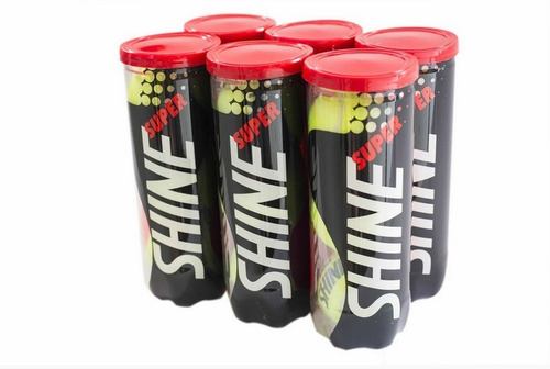 Bola De Tenis Super Shine - Pack C/ 6 Tubos