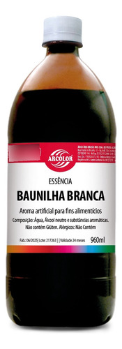 Essência Baunilha Branca 960ml 