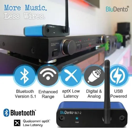 Audio Receptor Bludento Blt-2 True Hi-fi Bluetooth V51,