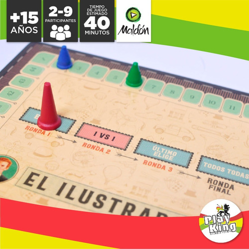 Imagen 4 de 10 de Juego De Mesa El Ilustrado Maldon Playking