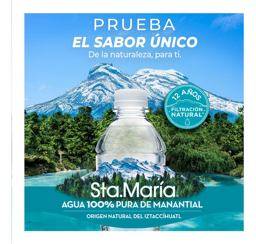 Agua Natural Santa María 355ml Pack De 24 Unidades