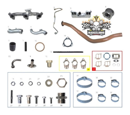 Kit De Turbinamento Caminhão Mbb 709 / 809 Om 364