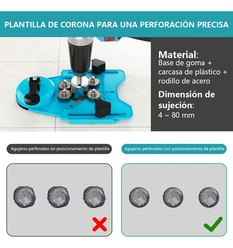 Set 16 Pcs Brocas De Diamante Con Guía Para Cerámica