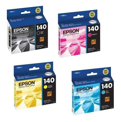 Cartuchos Originales Epson 140 X 4