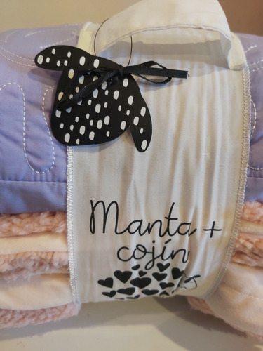 Manta + Cojin Bebe Corderito Casaideas 