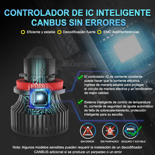 2x Auto H7 H8 9005 Bombilla Faro Láser Mini Lente Proyector
