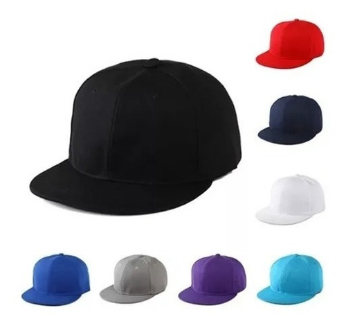 Gorra De Béisbol Unicolor Plana Unisex Para Hombre Y Mujer