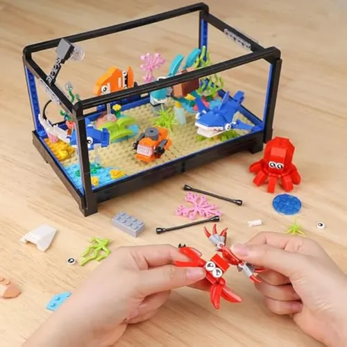 Juego De Construcción De Pecera, Compatible Con