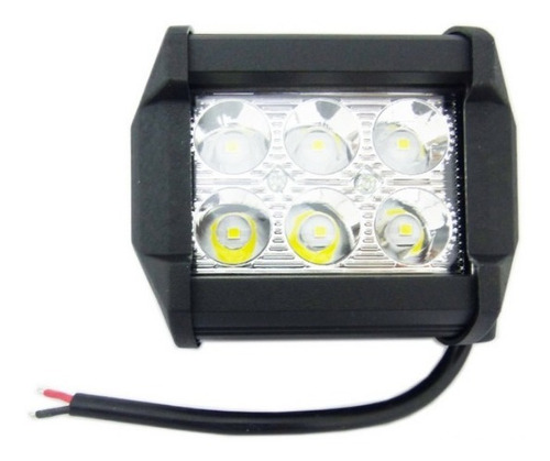 Neblinero 6 Led 18 Wats Modelo Rectangular