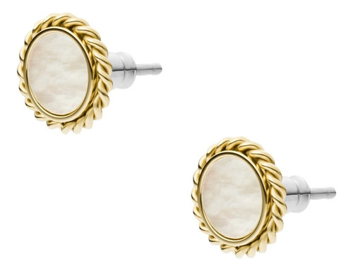 Imagen 3 de 7 de Aretes Mujer Fossil Vintage Iconic Mop