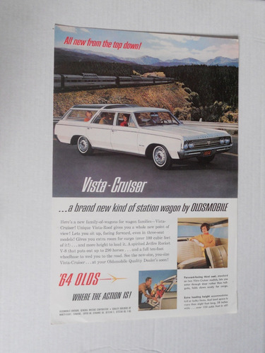 Propaganda Oldsmobile Vista-cruiser Station Wagon 1964 (Usado)