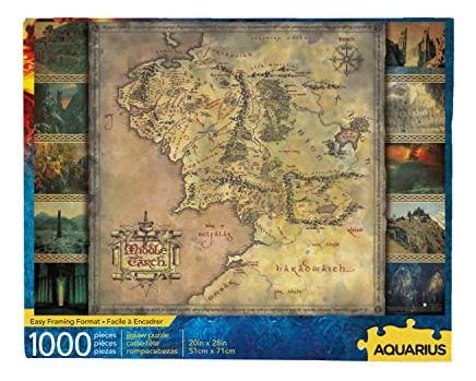 Aquarius Lord Of The Rings Map Puzzle (1000 Pedazo Qhhvm