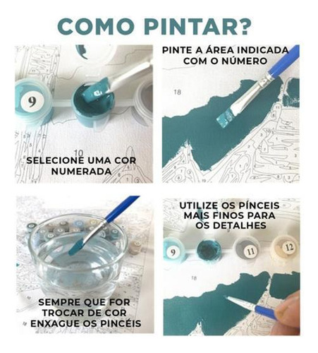 Kit de pintura numerado Peninsula Therapeutic de 40 x 50 cm con marco
