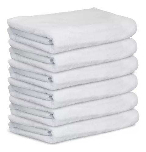 Toalla Baño Hotelera De 130x70 410 Gramos Cottonella 36 Pzas Color Blanco Th-baño130cot
