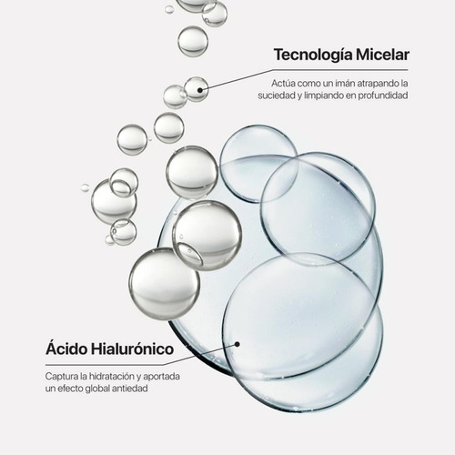 Agua Micelar Desmaquillante Acido Hialuronico Lacabine 400ml