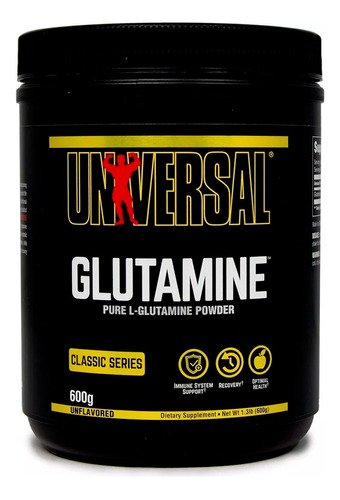 Glutamina Universal Nutrition 600grs Aminoácido Recuperación
