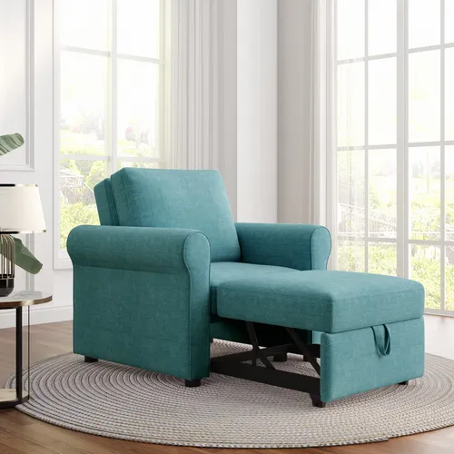 Gia Sofá Cama Convertible 3 En 1, Sillón Individual Con R.