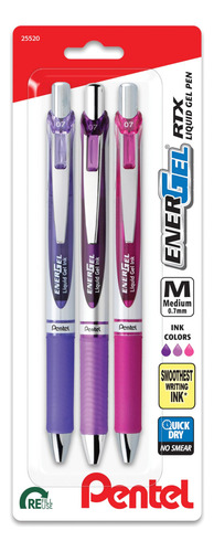 Bolígrafos De Gel Punta Media 0.7 Mm Barriles Surtidos