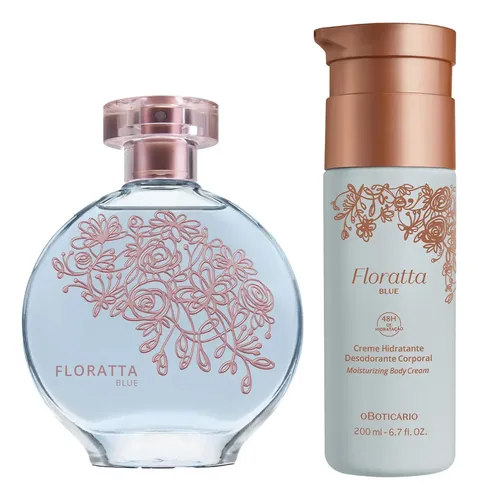Floratta Blue Colônia 75ml + Creme 200ml Floral