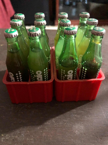 Coca Cola De Premio Botella De Vidrio Mini 8 Cm (Usado)