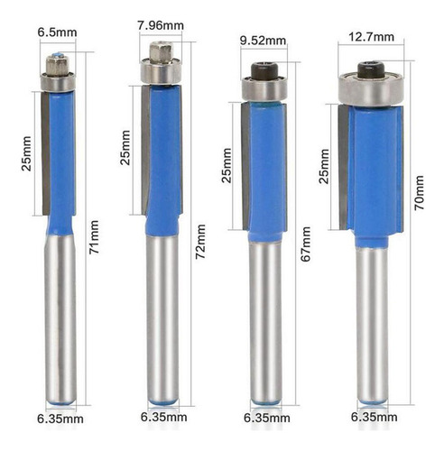 . 4pcs 1/4 '' Caña Rebajadora Suministros De Cortacésped