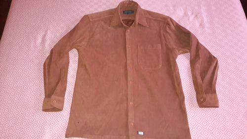 Camisa De Manga Larga David Marc Talle M Marron