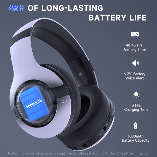 Wireless Gaming Headset Gtheos Captain370 For Ps5/ps4/pc/mac