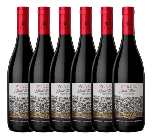 Vino Tinto Zorzal Pinot Noir Terroir Unico 750ml Caja X6 U 