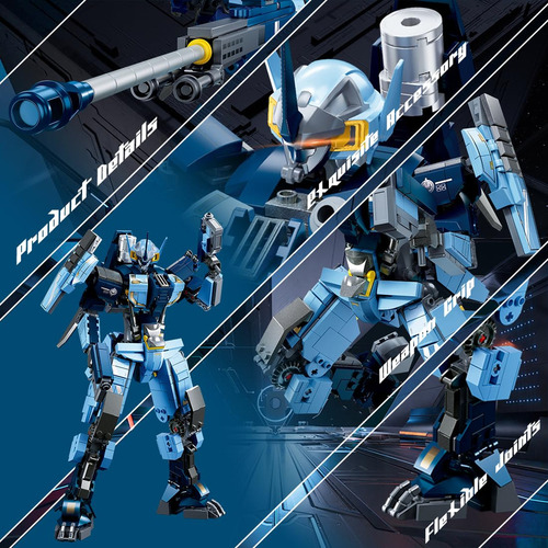 Bloques De Construcción De Robots War Mecha Con Maqueta De J