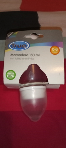 Mamadera Anatómica De 0 A 6 Meses True Libre Bpa !!!