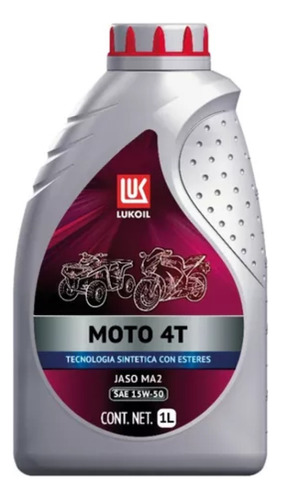 Aceite 4t 15w50 Litro Semi Sintetico Lukoil