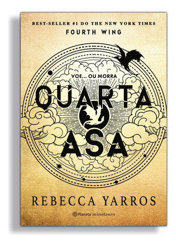 Livro Quarta Asa, Livro 1 Da Série O Empyriano, Capa Mole, Best-seller #1 Do The New York Times, Um Dragão Sem Seu Cavaleiro É Uma Tragédia, Um Cavaleiro Sem Seu Dragão É Um Homem Morto,rebecca Yarros