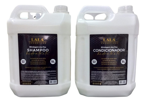 Shampoo E Condicionador Hidrat Blindagem Dos Fios Lala 5l