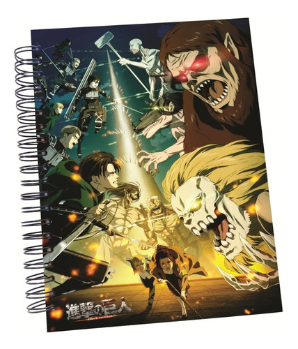 Cuaderno 7 Materias Shingeki No Kyojin - Attack On Titans
