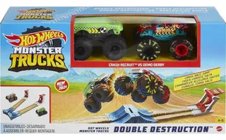 Hot Wheels Monster Truck Doble Destrucción Autopista