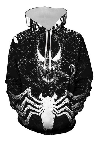 Venom Sudadera Con Capucha Adulto Moda Traje 3d