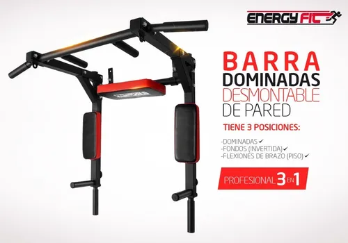 Barra Dominadas Pared Gym Multifuncional Desmontable