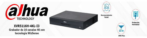 Dvr Pentahibrido 16 Canales + 16 Ip 8mp 4k Wizsense Ia Cctv