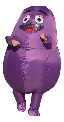Mr Puffy Mueca Inflable - Disfraz Inflable Divertido, Transp