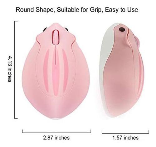 Mouse Chuyi Inalambrico/raton Rosado