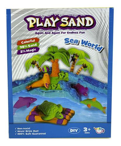 Arena Magica Play Sand Mundo Acuatico Con Accesorios