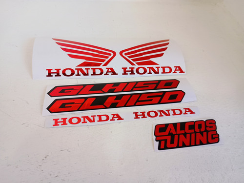 Calco Honda Glh 150 Rojo Cromado